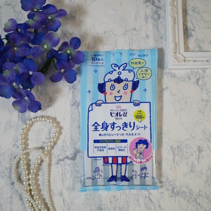 全身すっきりシート 10枚(携帯用)/ビオレu/ボディシートを使ったクチコミ（1枚目）