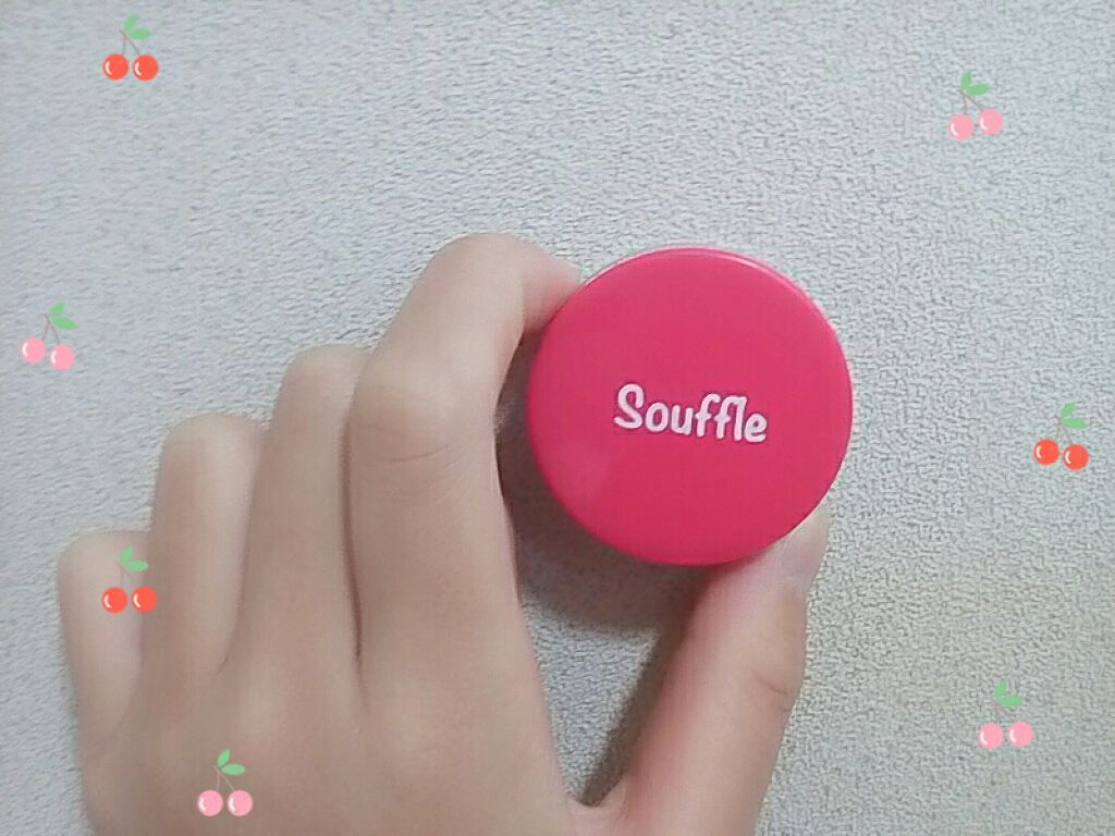 スフレチーク Souffle/DAISO/ジェル・クリームチークを使ったクチコミ（1枚目）