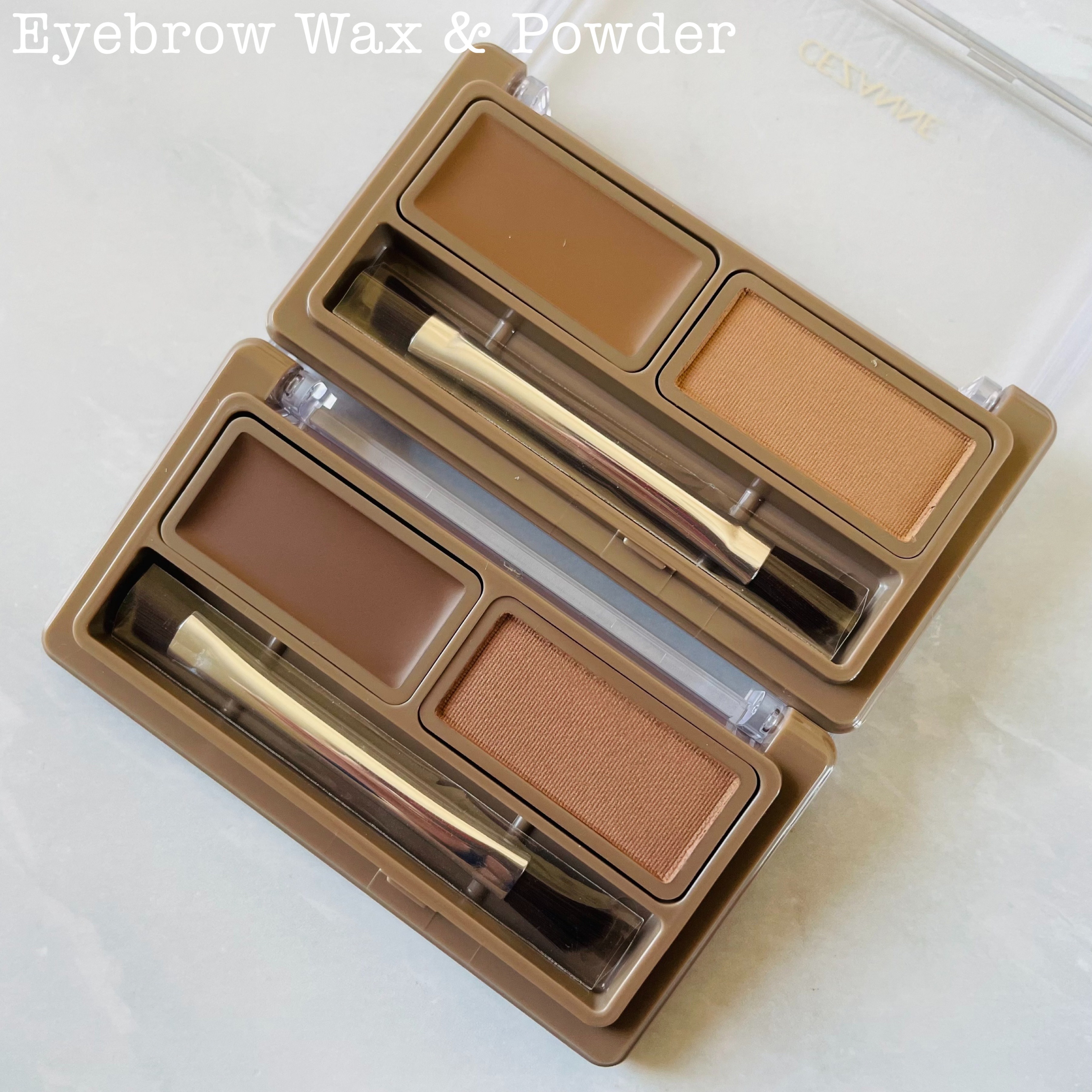 アイブロウワックス＆パウダー/CEZANNE/アイブロウを使ったクチコミ（1枚目）