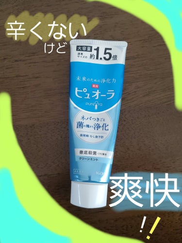 ピュオーラ 薬用ハミガキ クリーンミント 菌ごとまる洗い/花王/歯磨き粉を使ったクチコミ（1枚目）