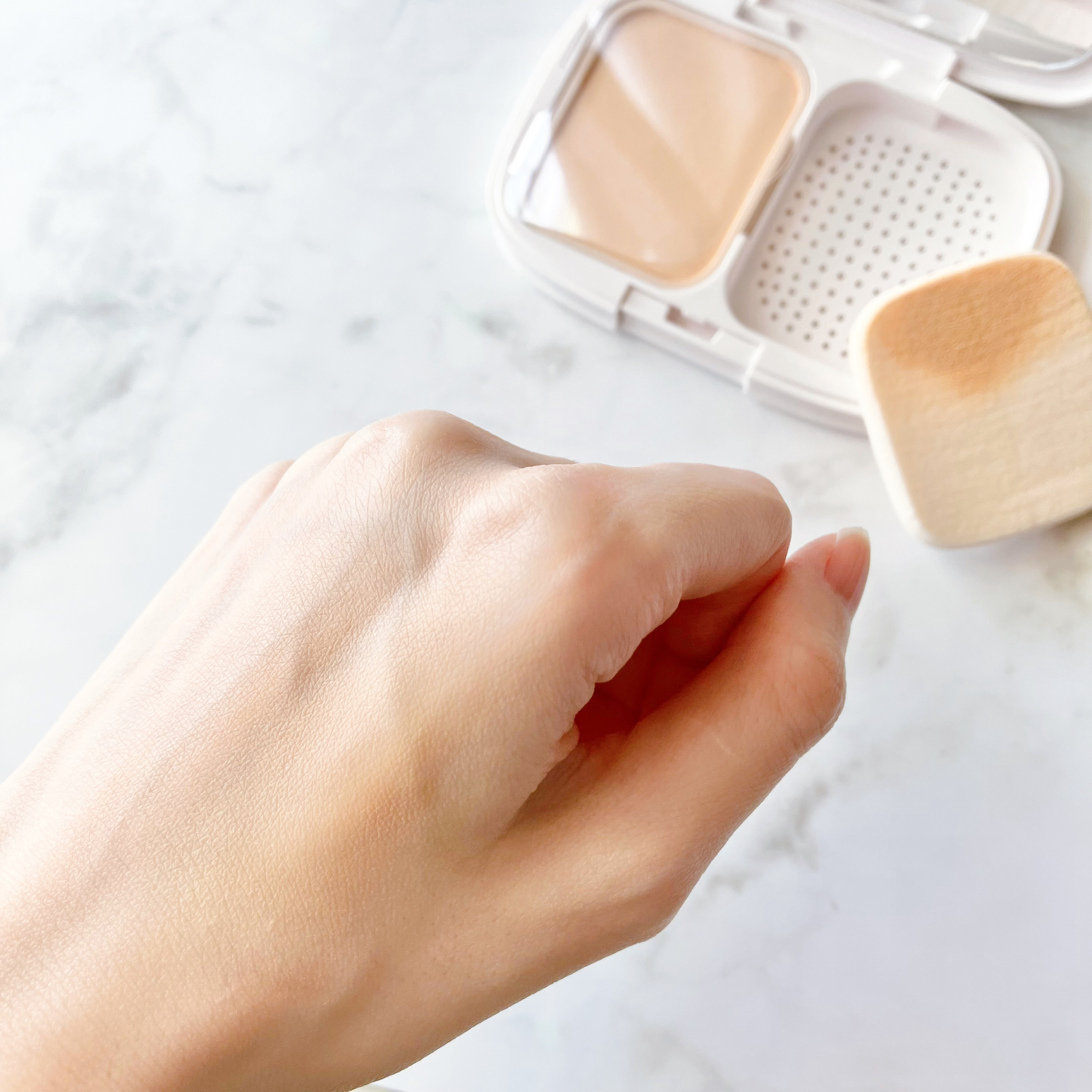 パウダーファンデーション/media luxe/パウダーファンデーションを使ったクチコミ（3枚目）