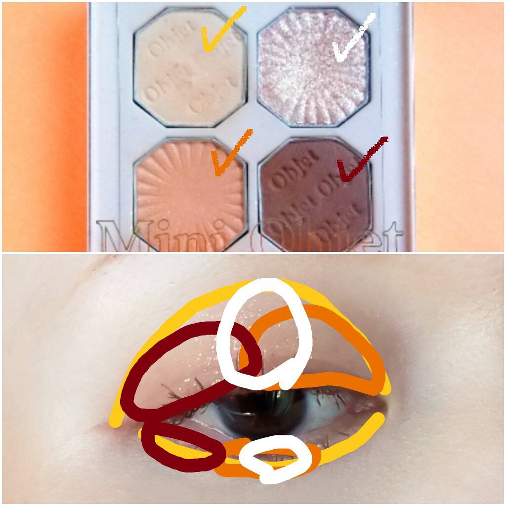 プレイカラーアイズ ミニオブジェ/ETUDE/アイシャドウパレットを使ったクチコミ（3枚目）