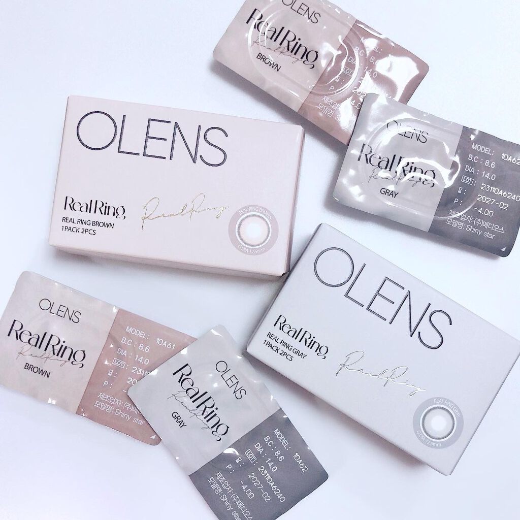 Real Ring 1Month グレー/OLENS/１ヶ月（１MONTH）カラコンを使ったクチコミ（1枚目）