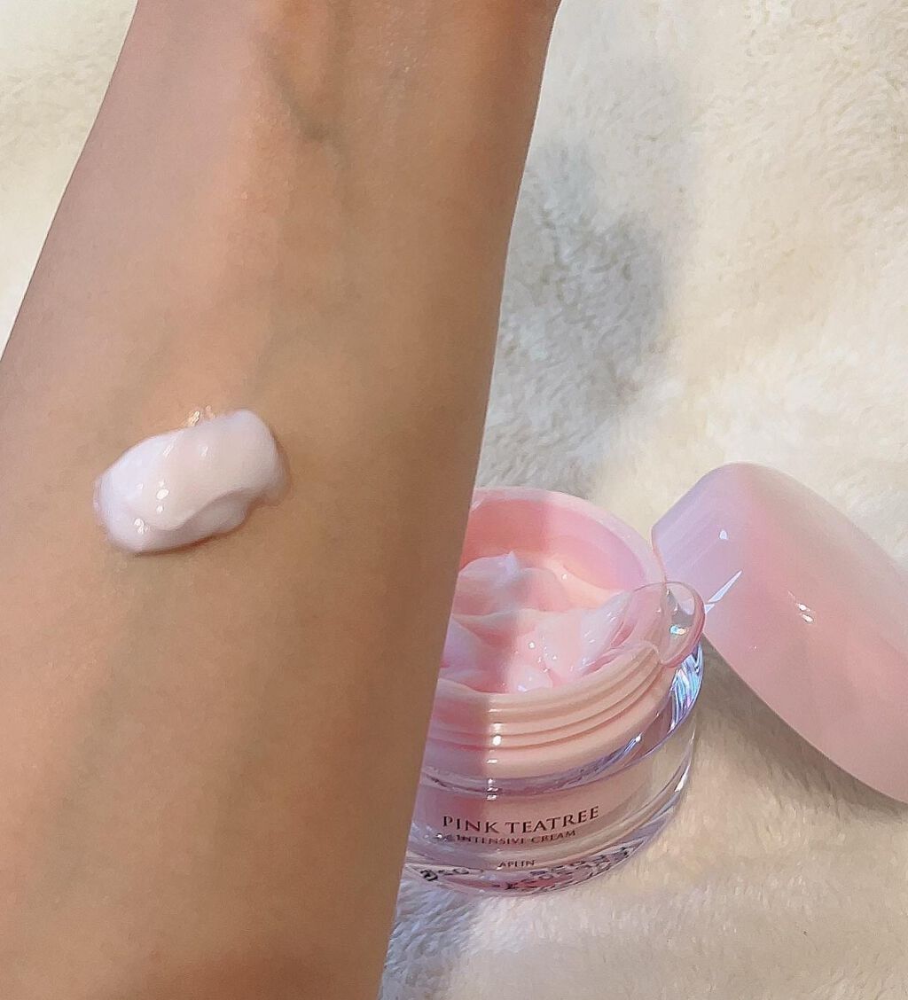 ピンクティーツリークリーム/APLIN/フェイスクリームを使ったクチコミ（3枚目）