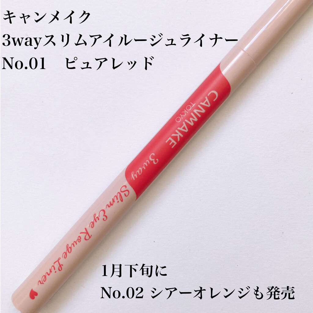 3wayスリムアイルージュライナー/キャンメイク/リキッドアイライナーを使ったクチコミ（2枚目）