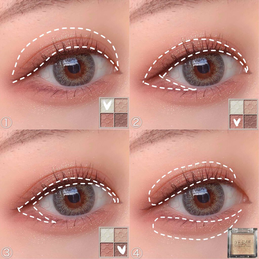 UR GLAM　POWDER EYESHADOW/U R GLAM/単色アイシャドウを使ったクチコミ（2枚目）