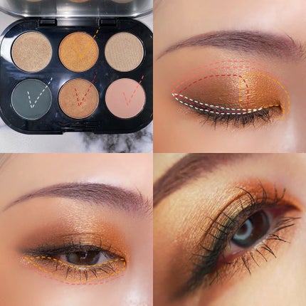 コネクト イン カラー アイシャドウ パレット × 6/M・A・C/アイシャドウパレットを使ったクチコミ(4枚目)