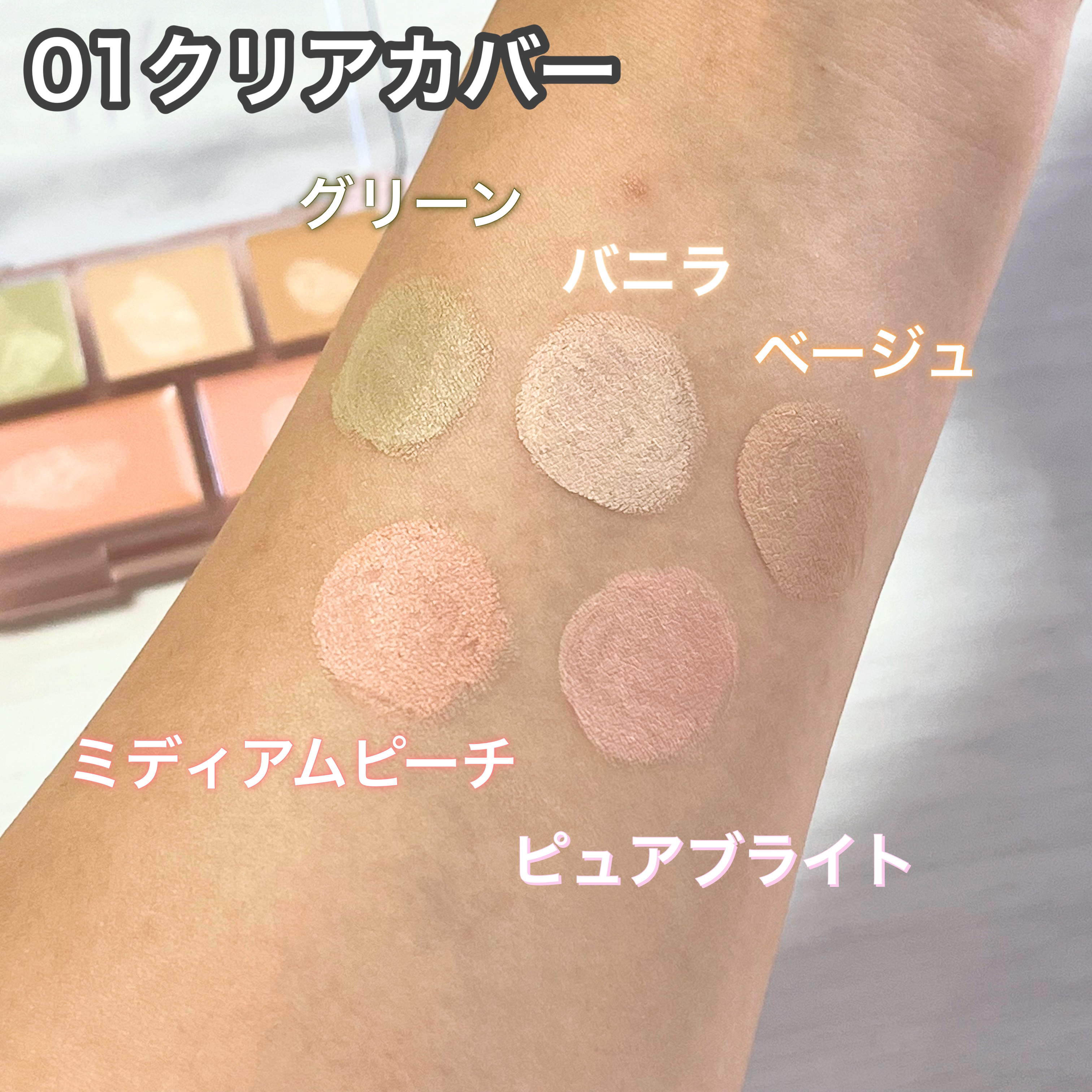 コンシールブレンダーパレット/LUNA/パレットコンシーラーを使ったクチコミ（3枚目）