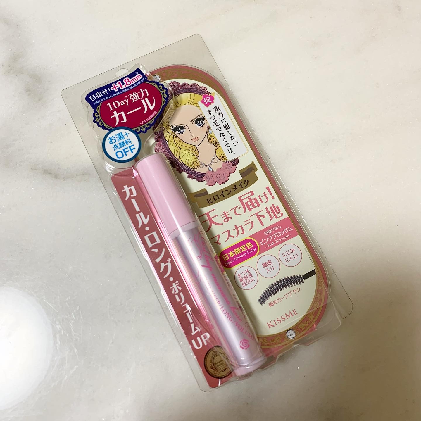 カールキープ マスカラベース 51 ピンクブロッサム/ヒロインメイク/マスカラ下地を使ったクチコミ（1枚目）