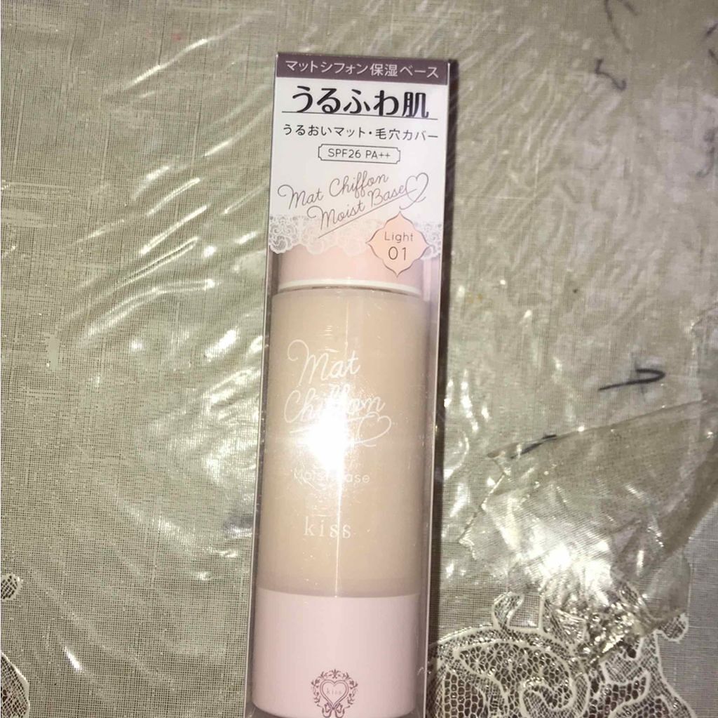 マットシフォンUVモイストベース/KiSS/化粧下地を使ったクチコミ（2枚目）
