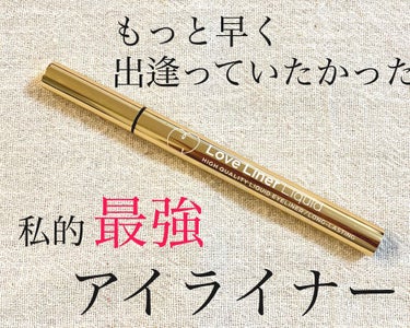 【Love Liner Lipuid】
ラブライナーリキッド
Color:Brown  ¥1,600-（税抜）

ちょうど元々使ってた
メイベリンのハイパーシャープライナーが
カスッカスになってきたので