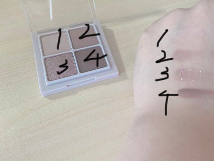 ベターザンアイズ/rom&nd/アイシャドウパレットを使ったクチコミ(4枚目)