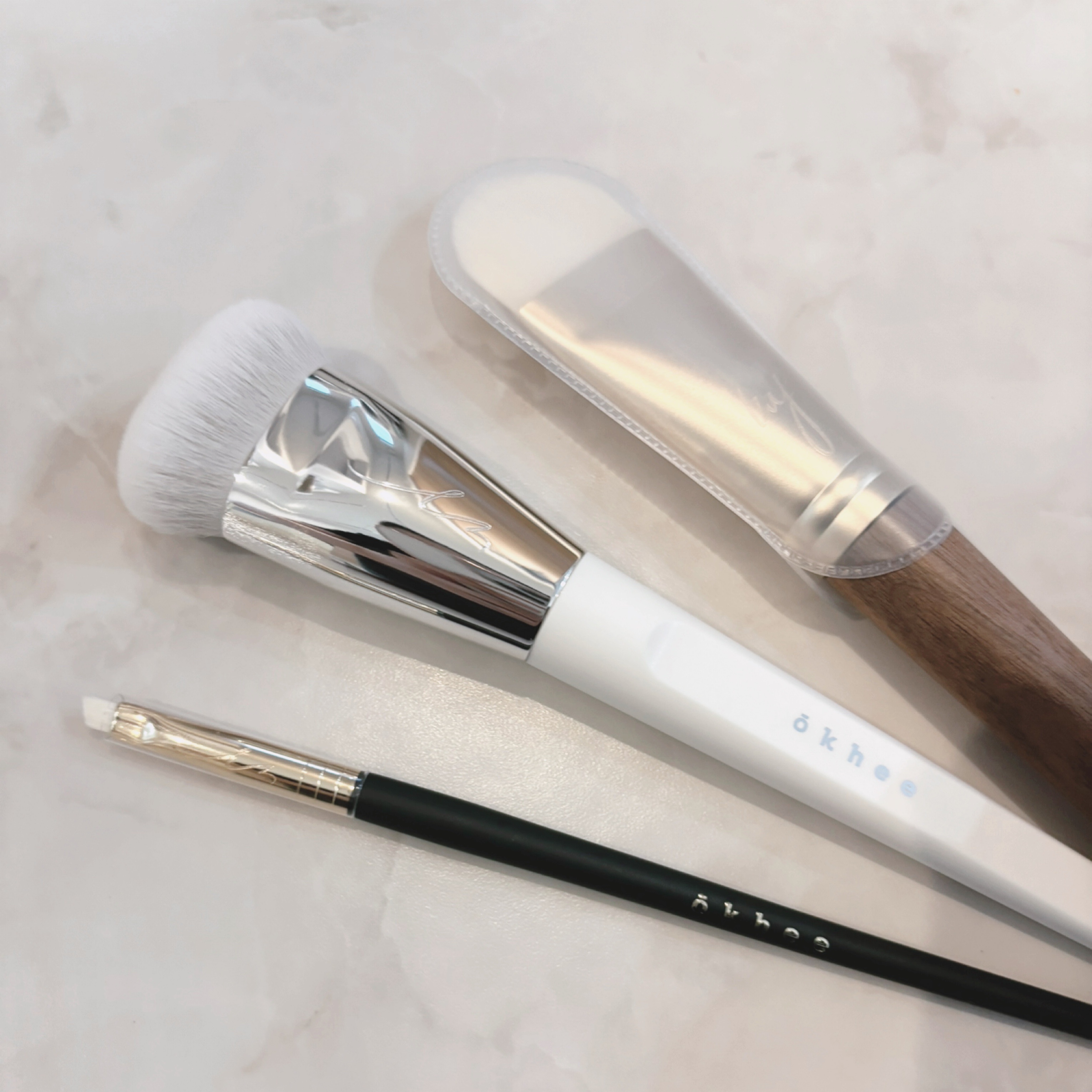 okhee 白玉ファンデーションブラシ/SOOA DOR/メイクブラシを使ったクチコミ（2枚目）