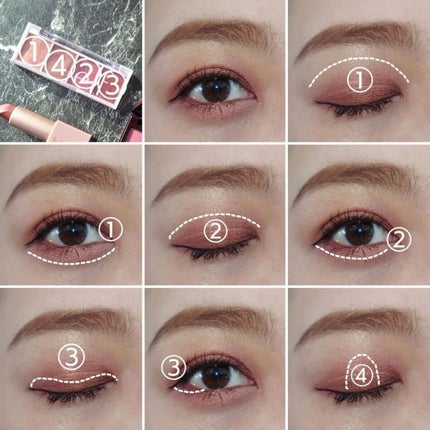 バイトサイズアイシャドウ/e.l.f. Cosmetics/アイシャドウパレットを使ったクチコミ(4枚目)