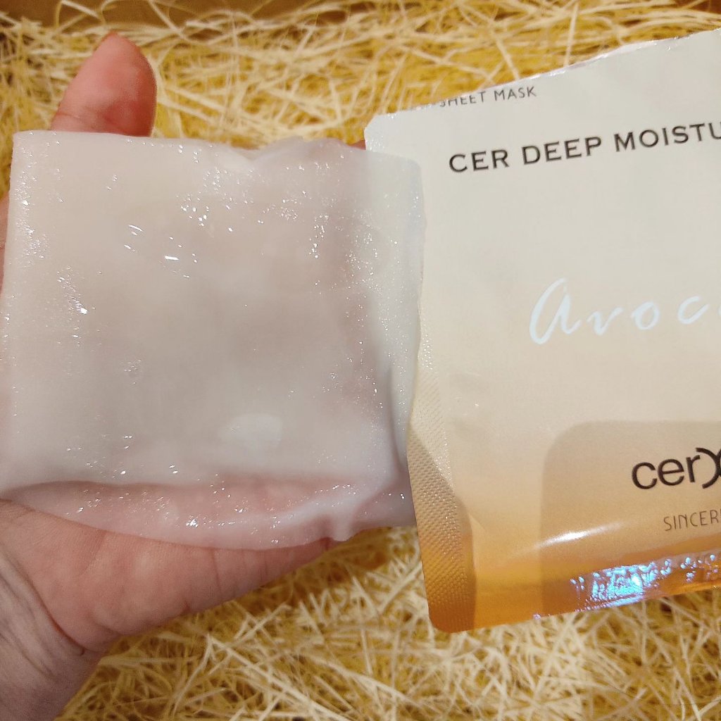 ディープモイスチャー マスク　(ケアクリーム付き)/cerXcer/シートマスク・パックを使ったクチコミ（3枚目）
