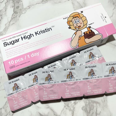 Sugar High Kristin / アッシュチョコ/Hapa kristin/カラーコンタクトレンズを使ったクチコミ（2枚目）