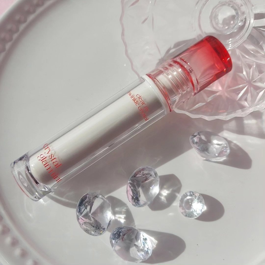 クリスタル グラム ティント 09 ベアピーチ(BARE PEACH)/CLIO/リップティントを使ったクチコミ（3枚目）