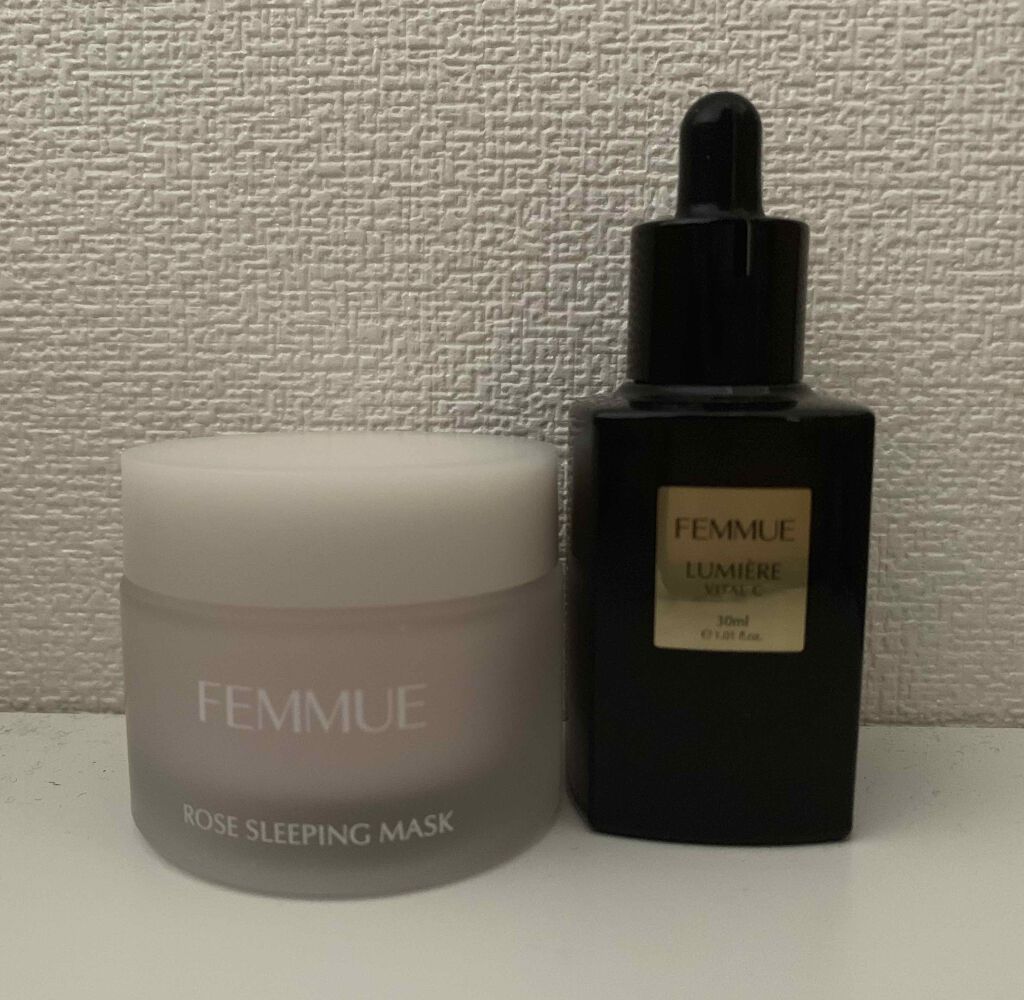 ローズウォーター スリーピングマスク/FEMMUE/フェイスクリームを使ったクチコミ(1枚目)
