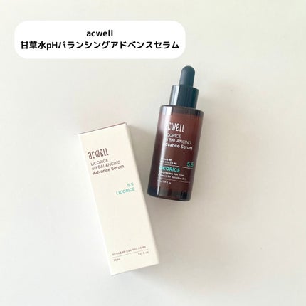 甘草水pHバランシングアドベンスセラム/ACWELL/美容液を使ったクチコミ(1枚目)
