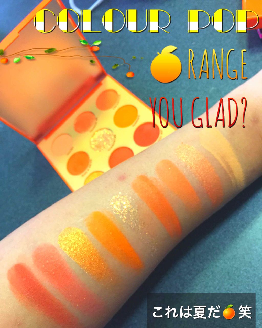 ORANGE YOU GLAD/ColourPop/アイシャドウパレットを使ったクチコミ（1枚目）