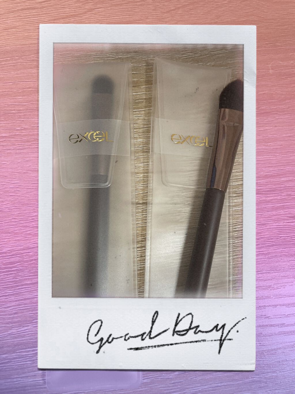 アイシャドウブラシ M/excel/メイクブラシを使ったクチコミ(2枚目)