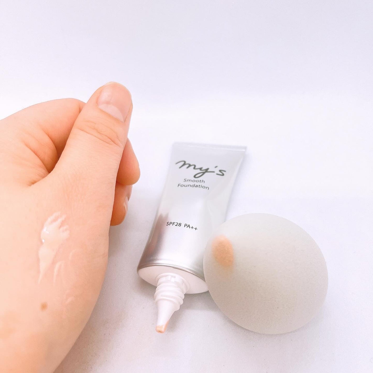 スムースファンデーション/my's/化粧下地を使ったクチコミ(3枚目)