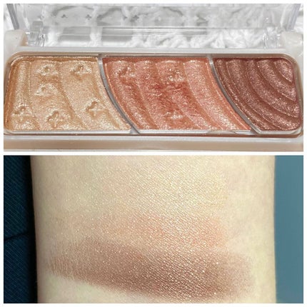 トーンアップアイシャドウ/CEZANNE/アイシャドウパレットを使ったクチコミ(2枚目)