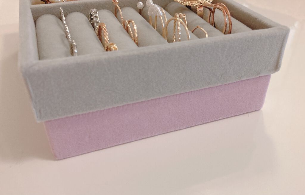 アクセサリートレイ(リング・ピアス収納)/DAISO/その他を使ったクチコミ（2枚目）