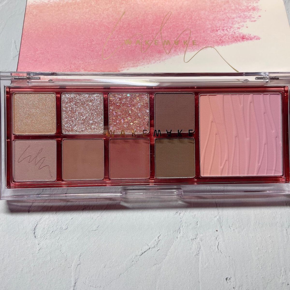 ミックスブラーリングアイパレット/wakemake/マルチパレットを使ったクチコミ(2枚目)