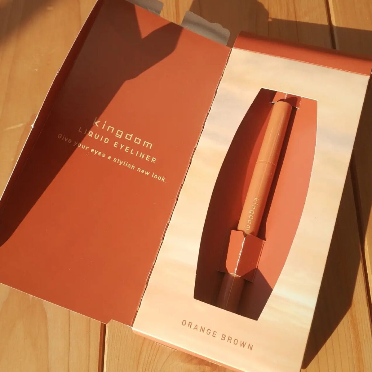 キングダム リキッドアイライナーR1 オレンジブラウン/キングダム/リキッドアイライナーを使ったクチコミ（2枚目）