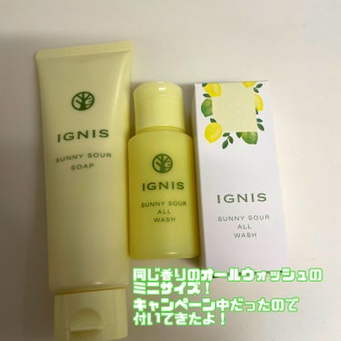 IGNIS サニーサワー ソープのクチコミ「柑橘の香り好きに絶対おすすめしたい洗顔！
IGNISサニーサワー ソープ

暑くなってきてサッ.....」（3枚目）