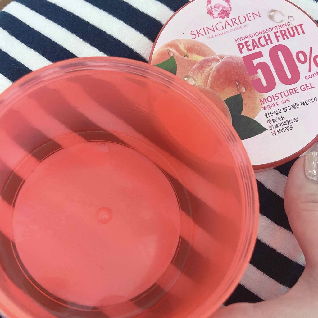 ピーチフルーツ50% モイスチャージェル/スキンガーデン/フェイスクリームを使ったクチコミ（1枚目）