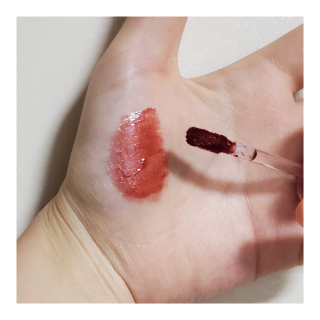 アピュー ジューシーパン スパークリングティント RD01 いちころライチ(アリエルデザイン)/A’pieu/口紅を使ったクチコミ（2枚目）