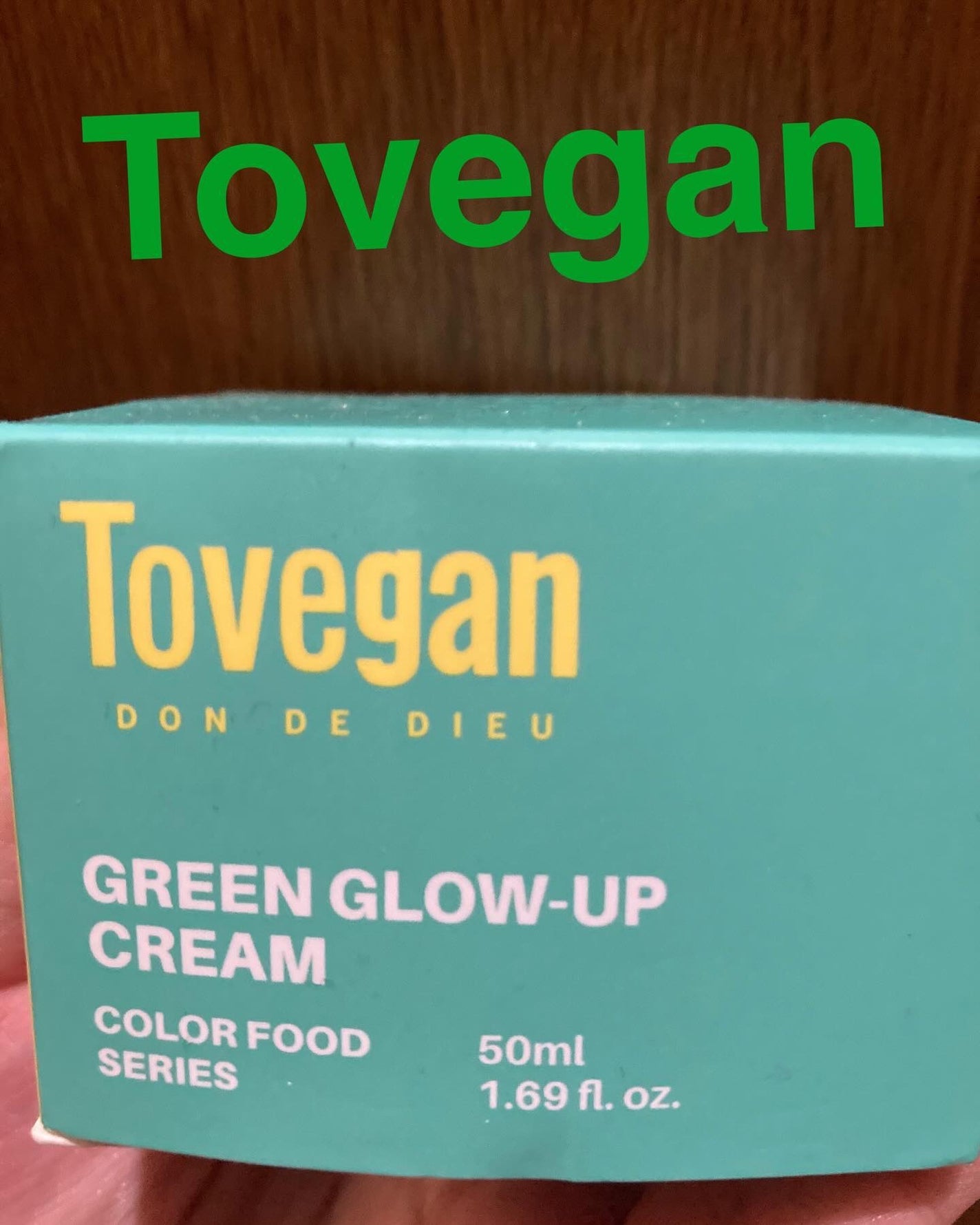 カラーフードシリーズグリーングロウアップクリーム/Tovegan/フェイスクリームを使ったクチコミ(1枚目)