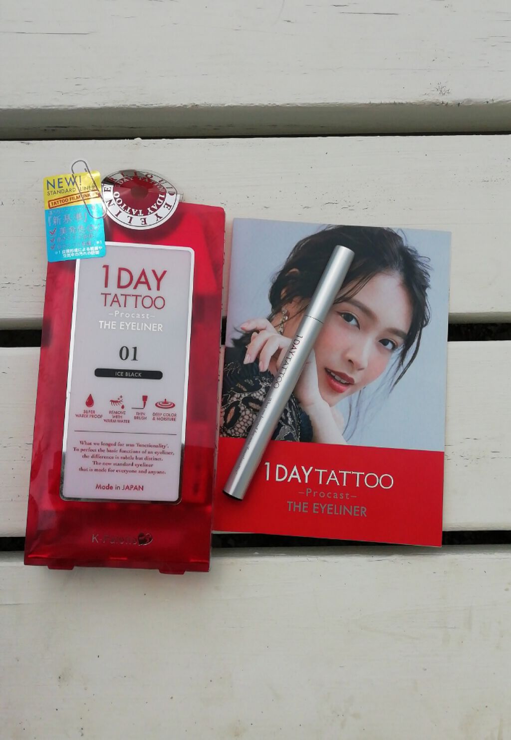 1DAY TATTOO プロキャスト ザ・アイライナー/K-パレット/リキッドアイライナーを使ったクチコミ(1枚目)