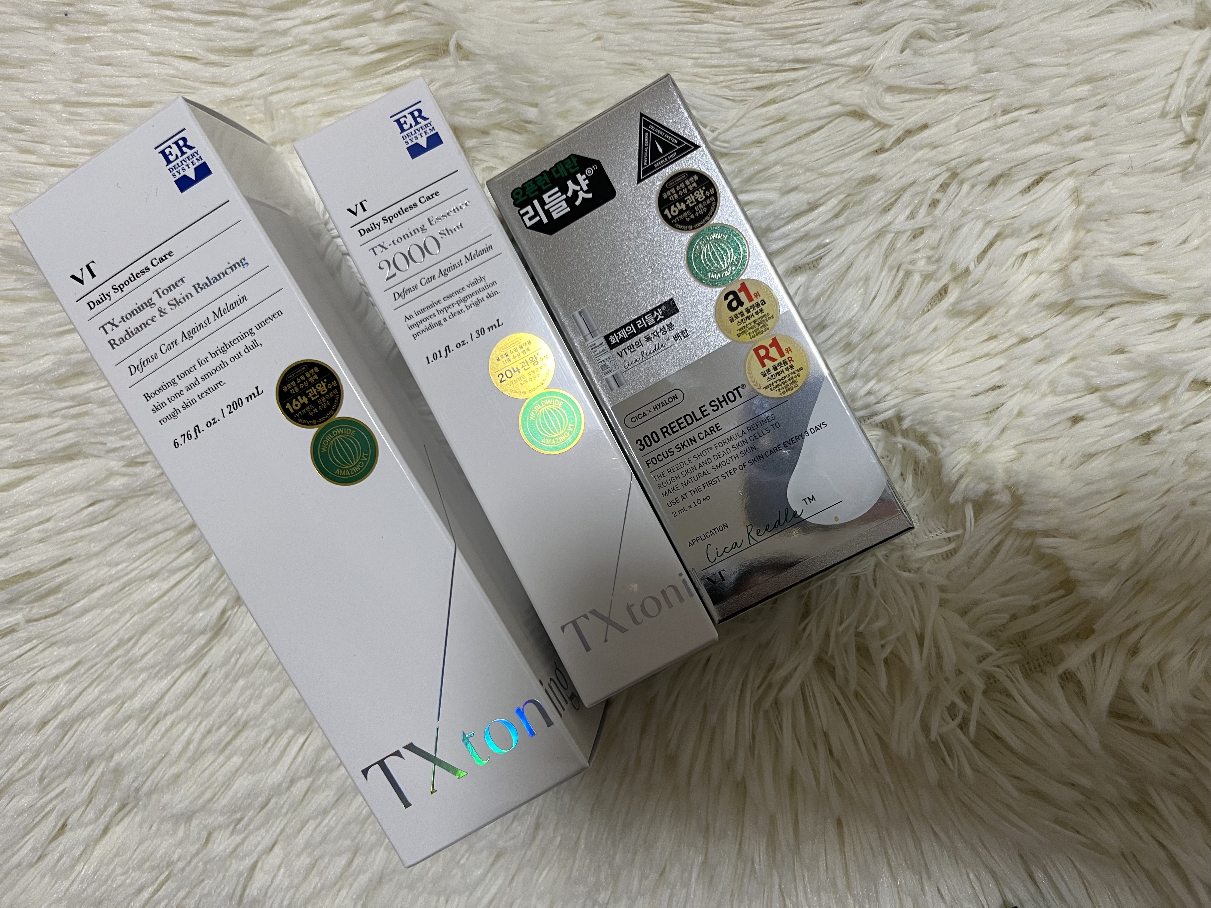 ✼••┈┈••✼••┈┈••✼••┈┈••✼••┈┈••✼
今回@VTcosmetics_jpan様よりご縁があり
こちらの3点をお試しさせて頂きました🫶

リードルショット初体験です⸝⸝⸝♥࿁♥⸝⸝⸝

TXトーニングトナーはベタつきが