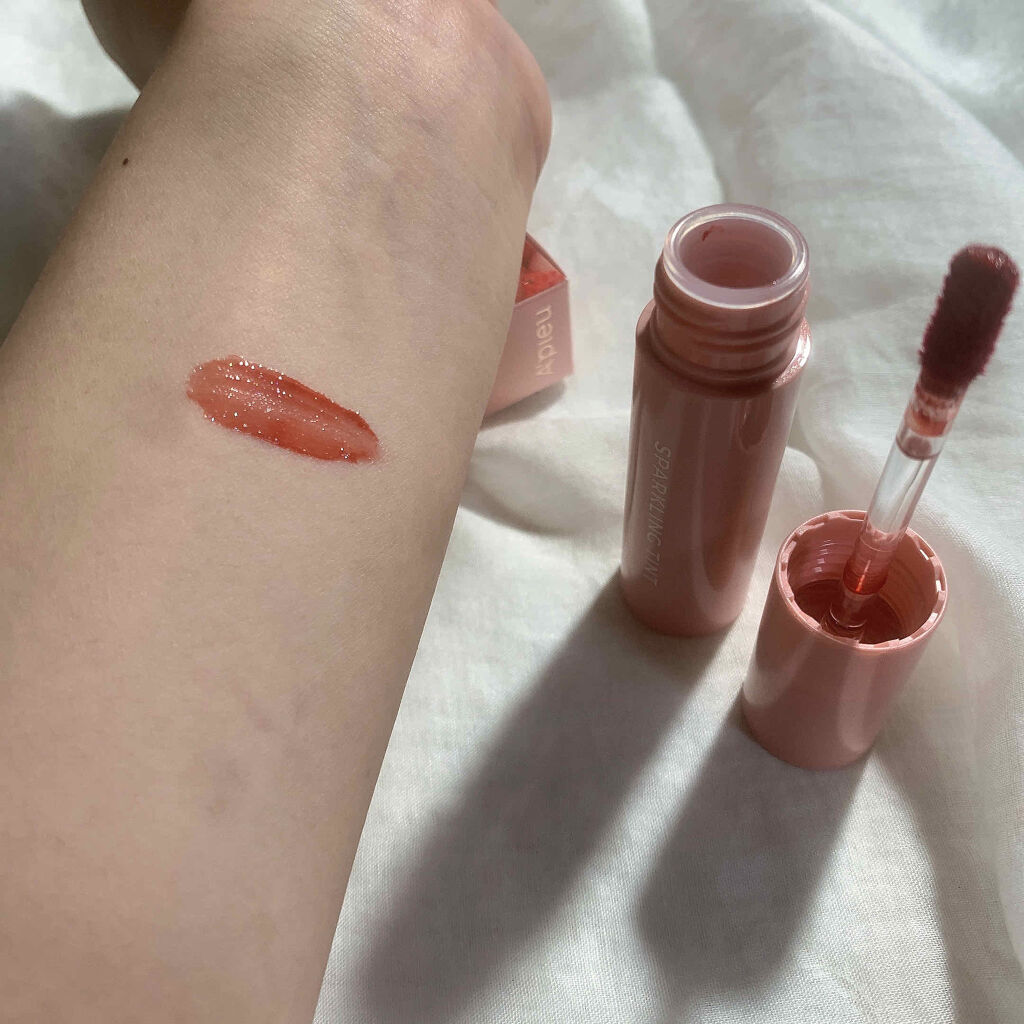 アピュー ジューシーパン スパークリングティント/A’pieu/口紅を使ったクチコミ（2枚目）