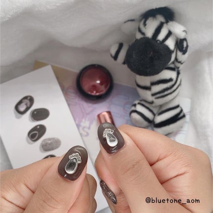 セミキュアジェルネイル(ハンド) NP-184 N Silhouette (special day Collection)/ohora/ネイルシールの画像