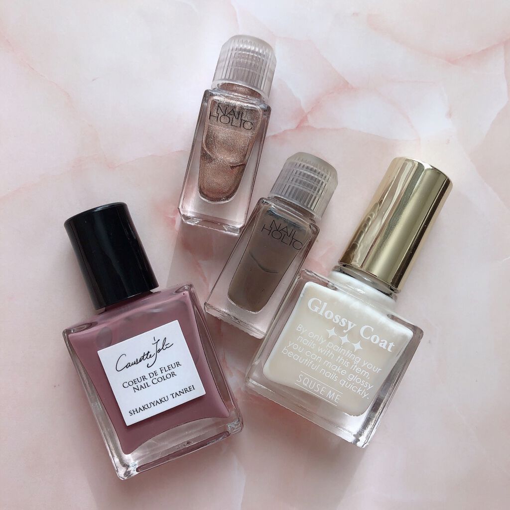 グロッシーコート/スキューズミー/オールインワンネイルを使ったクチコミ(4枚目)