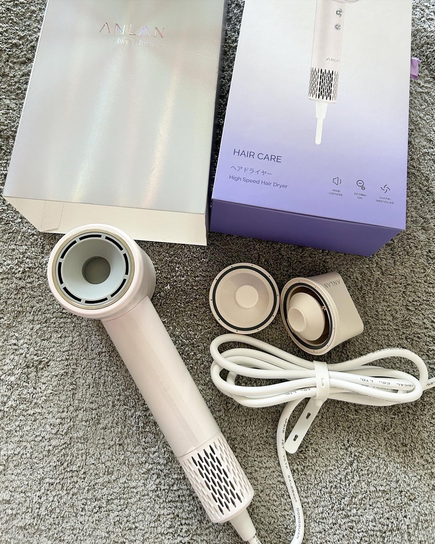 ダブルケアドライヤー/ANLAN/ドライヤーを使ったクチコミ(1枚目)