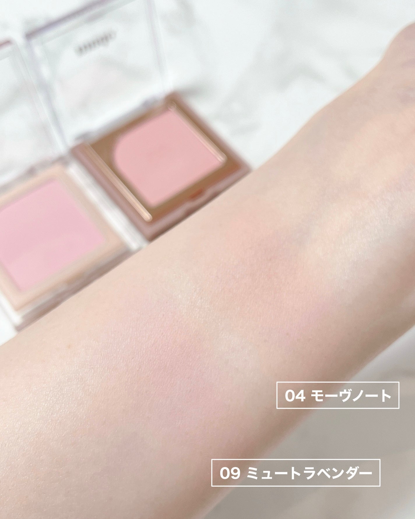 フラッターブラッシャー/mude/パウダーチークを使ったクチコミ(4枚目)