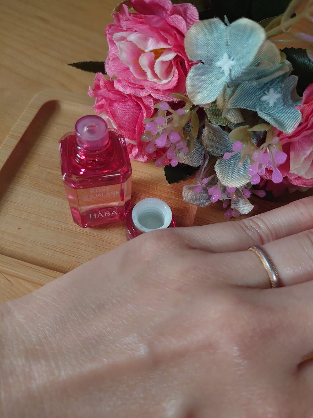 ローズスクワラン/HABA/フェイスオイルを使ったクチコミ(5枚目)