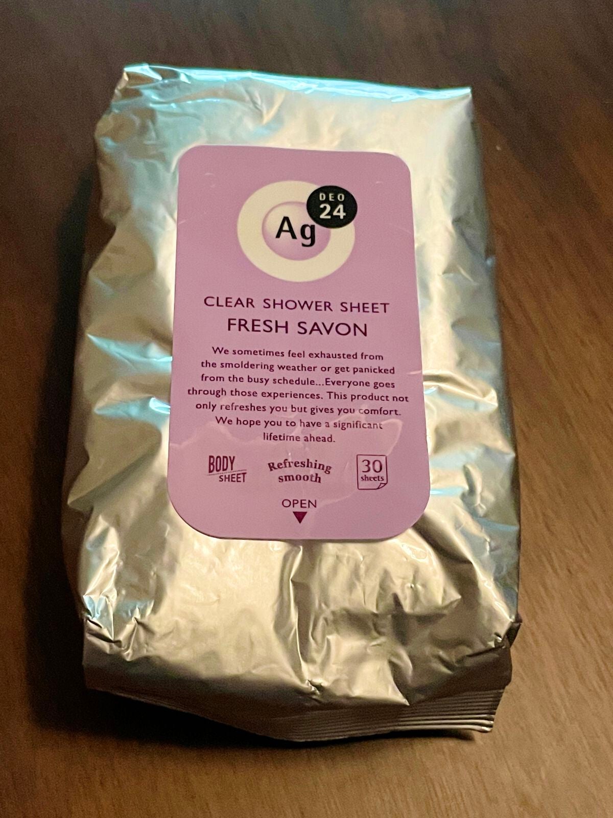 クリアシャワーラージシート Na (クール)/エージーデオ24/ボディシートを使ったクチコミ(2枚目)