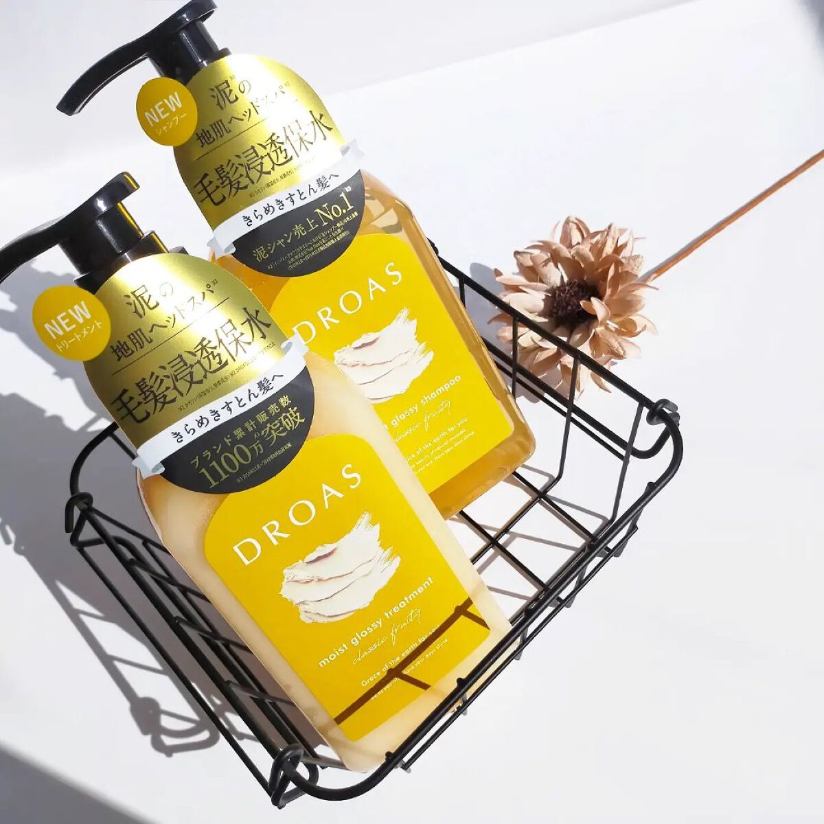 DROAS モイストグロッシーシャンプー/トリートメントのクチコミ「⋆⸜ 　DROAS グロッシーシャンプー・トリートメント　⸝⋆⁡⁡
⁡⁡
⁡⁡
⁡⁡
⁡⁡⁡
.....」（1枚目）