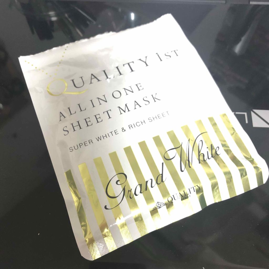 オールインワンシートマスク グランホワイト 携帯用/クオリティファースト/シートマスク・パックを使ったクチコミ（1枚目）
