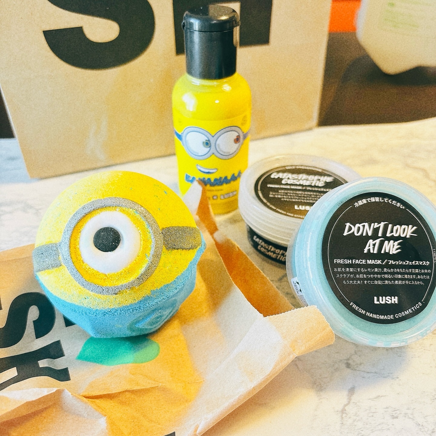 LUSH ミニオンコラボ ボディソープ三本セット LUSH ミニオンコラボ ボディソープ三本セット NICE&QUICK ナイス