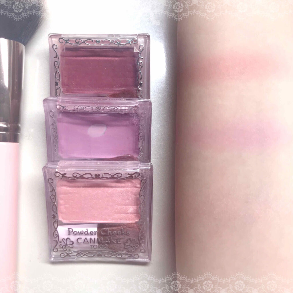 【旧品】パウダーチークス/キャンメイク/パウダーチークを使ったクチコミ（2枚目）