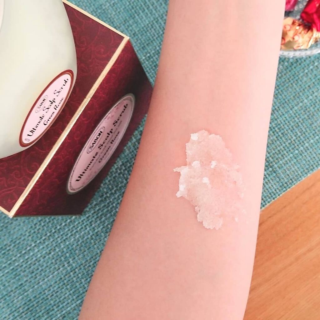 ヘッドスクラブ グリーン・ローズ/SABON/ヘッドスクラブを使ったクチコミ(4枚目)