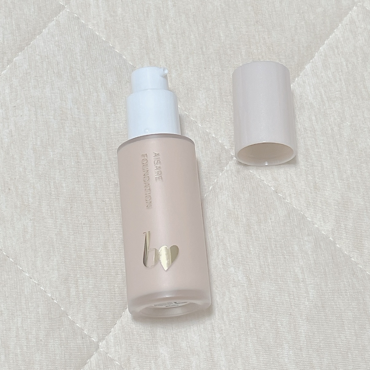 愛されファンデ 03 ピンクベージュ/b idol/リキッドファンデーションを使ったクチコミ（2枚目）