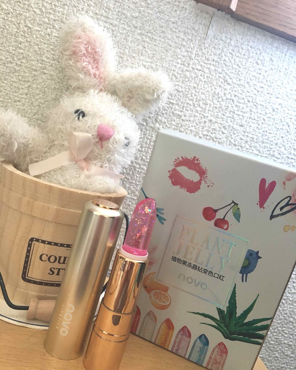 らっぱッッ🎺💕 on LIPS 「りっぷ~💄💕ラメ入り*•.❥グレープのいい香り🍇✨可愛いリップ..」(2枚目)